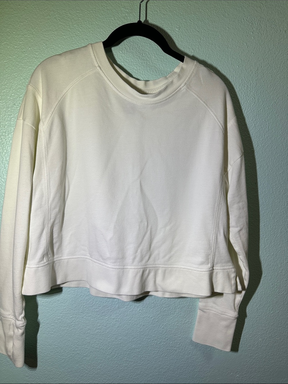 Sweaty Betty Cream Crewneck Sweatshirt